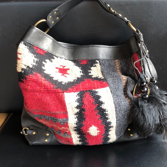 Ralph Lauren Collection 🌟2❌ HP🌟 Native American Navajo print handbag - Picture 3 of 16